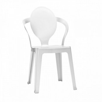 Spoon chair in polycarbonate Scab design