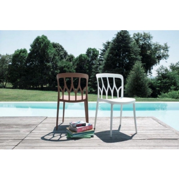 Galaxy polypropylene stackable chair by Bontempi