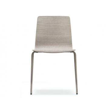 Chair Inga 5613 pedrali with wooden seat
