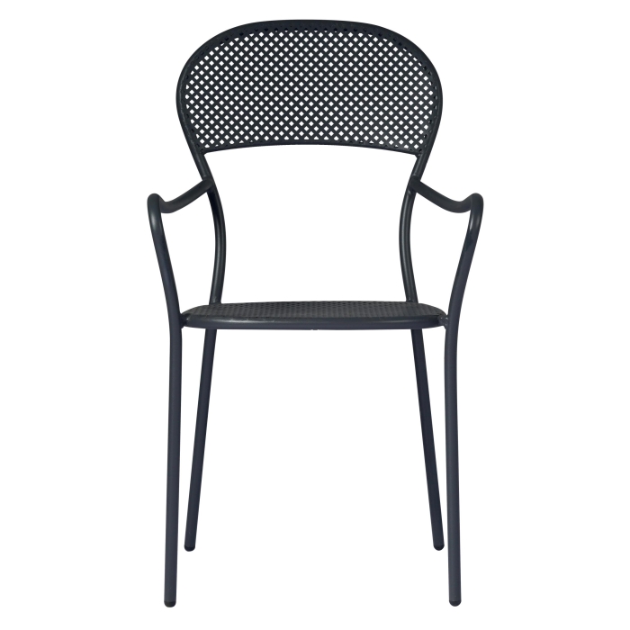Intra stackable chair by Greenwood in iron for outdoor
