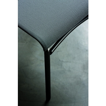 Net stackable chair by Bontempi with texplast seat and steel structure