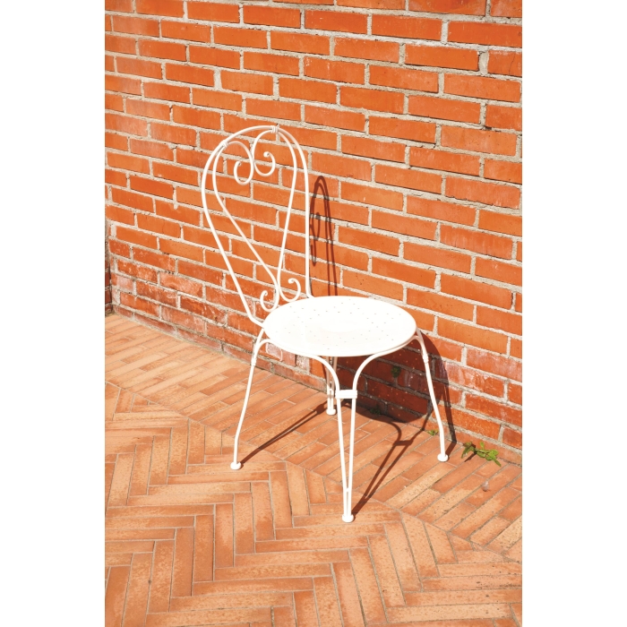Sirmione stackable chair by Greenwood in iron for outdoor