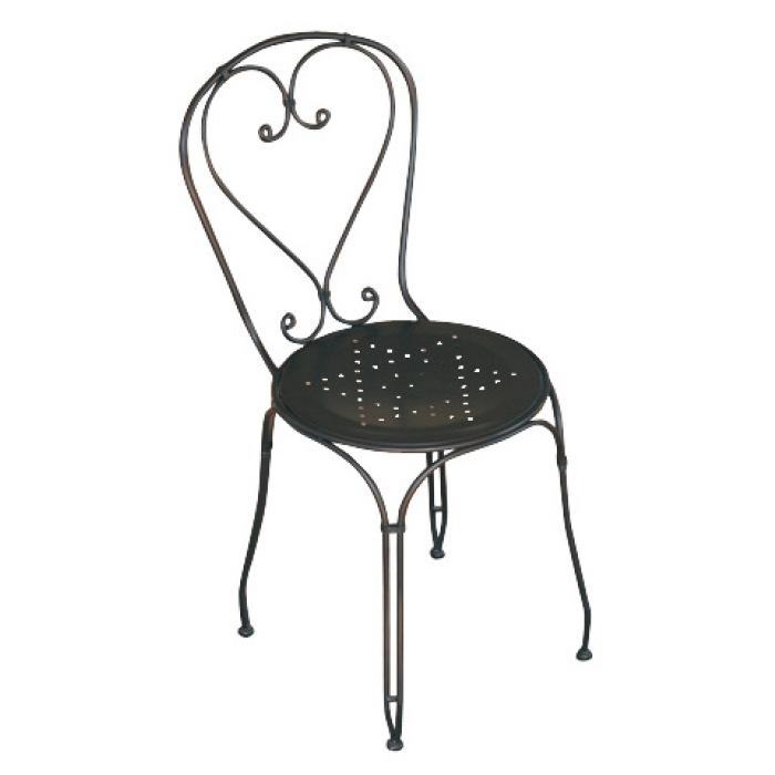 Stresa stackable chair by Greenwood in iron for outdoor