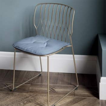 Freak iron chair by Bontempi stackable with lacquered steel structure