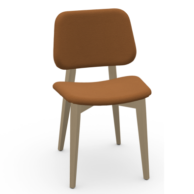 Cover S L_R TS wooden chair covered in fabric or leather by Midj