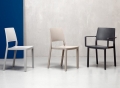 Kate chair without armrests stackable in Scab Design technopolymer