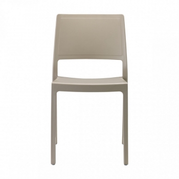 Kate chair without armrests stackable in Scab Design technopolymer