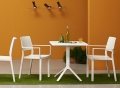 Scab Design stackable technopolymer Kate chair with armrests