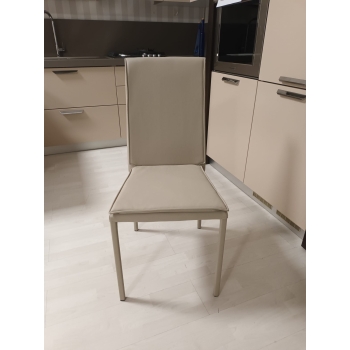 Kilt stackable chair in eco-leather ready for delivery