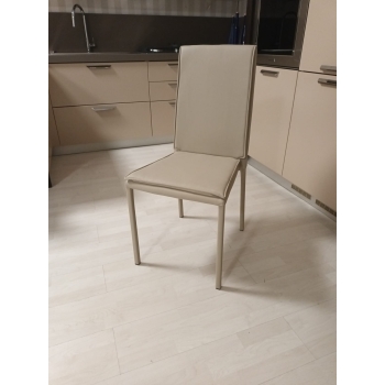 Kilt stackable chair in eco-leather ready for delivery