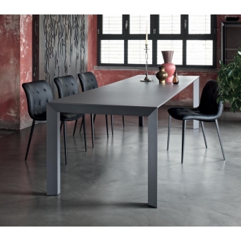 Kuga chair by Bontempi with metal legs in wood