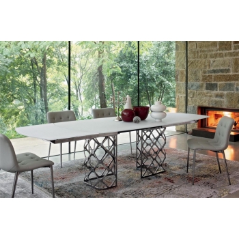 Kuga chair by Bontempi with metal legs in wood