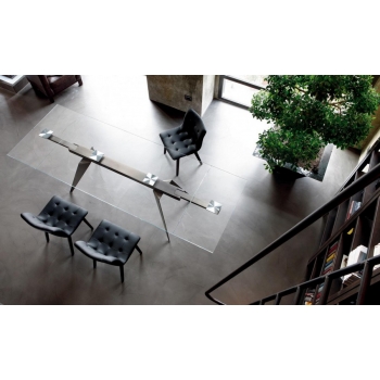 Kuga chair by Bontempi with metal legs in wood