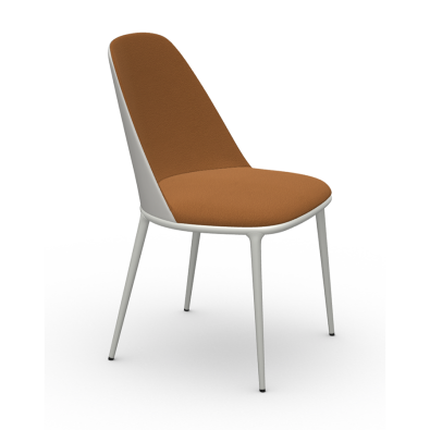 Calla S M_M PP_TS chair with upholstered shell by Midj
