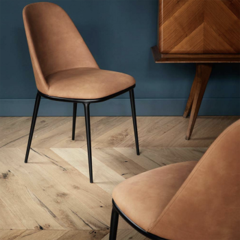 Calla S M_M PP_TS chair with upholstered shell by Midj