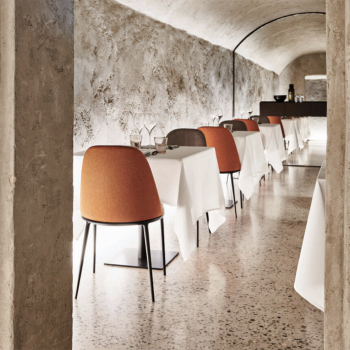 Calla S M_M PP_TS chair with upholstered shell by Midj