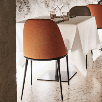 Calla S M_M PP_TS chair with upholstered shell by Midj