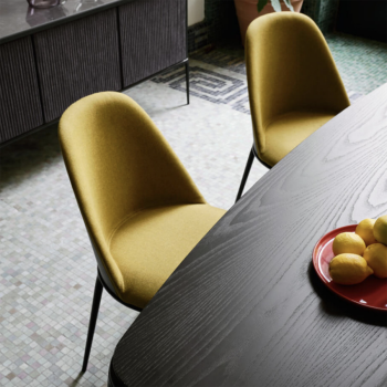Calla S M_M PP_TS chair with upholstered shell by Midj
