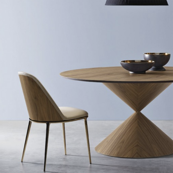 Calla S M_M PP_TS chair with upholstered shell by Midj