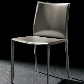 Linda Bontempi chair upholstered in leather