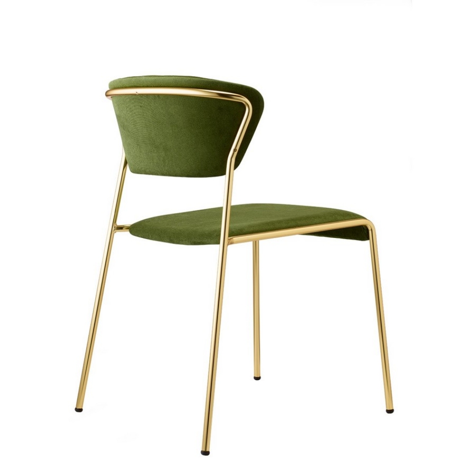 Lisa chair with padded seat and backrest by Scab Design