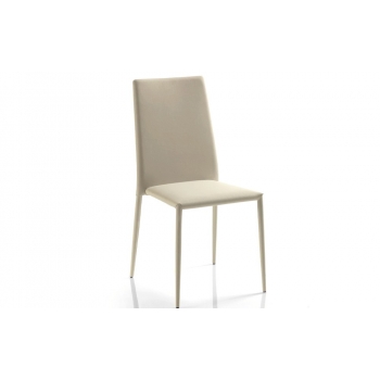 Malik chair by Bontempi in eco-leather, leather or fabric