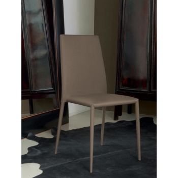 Malik chair by Bontempi in eco-leather, leather or fabric