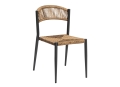 Milano chair in anthracite and straw by Greenwood