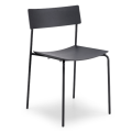 Mito SM LG stackable metal and wood chair by Midj with CATAS certification.