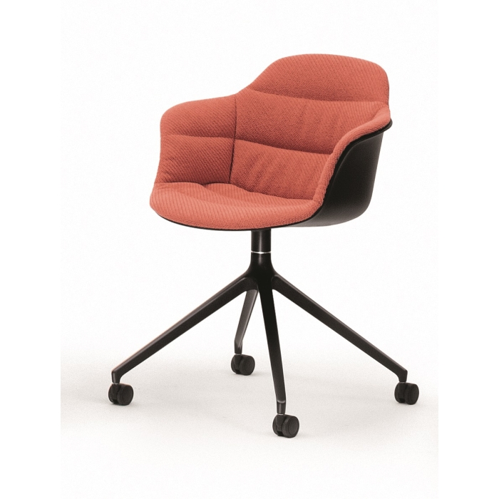 Mood chair with steel frame upholstery by Bontempi