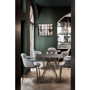 Mood chair with upholstery by Bontempi