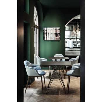 Mood chair with upholstery by Bontempi