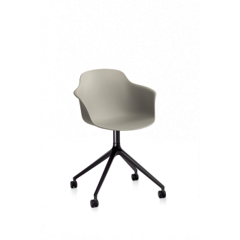 Mood chair with aluminum frame by Bontempi