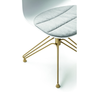 Mood chair by Bontempi with swivel steel base