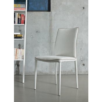 Nata chair by Bontempi in padded and upholstered steel
