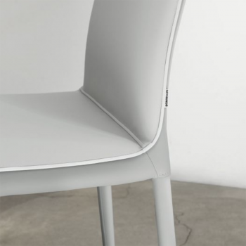 Nata chair by Bontempi in padded and covered steel