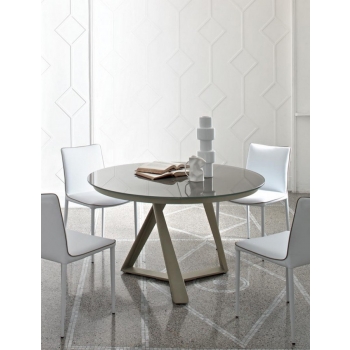 Nata chair by Bontempi in padded and upholstered steel