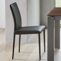 Nata chair by Bontempi in padded and upholstered steel