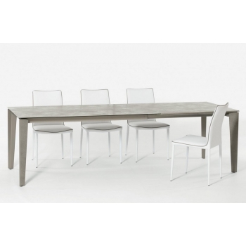 Nata chair by Bontempi in padded and upholstered steel