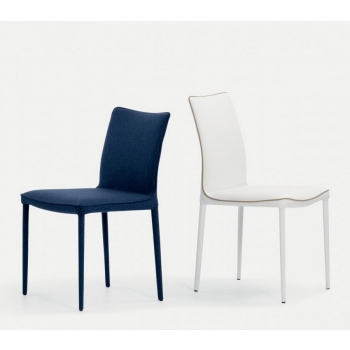 Bonata chair in Bontempi in padded and upholstered steel