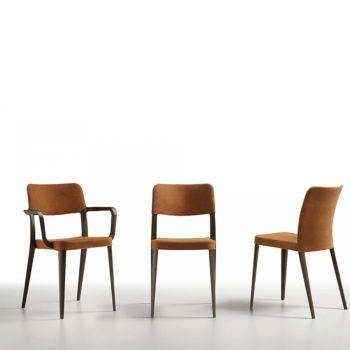 Nenè S PP-TS chair in polypropylene covered in fabric by Midj