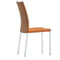 Nuvola SA M TS metal chair covered in fabric or leather by Midj