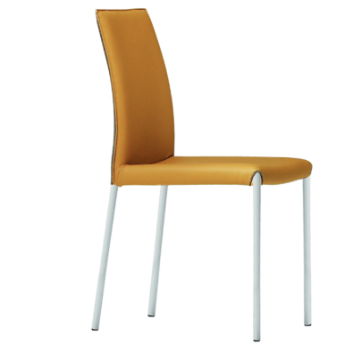 Nuvola SB M TS metal chair covered in fabric or leather by Midj