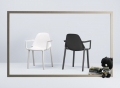 Scab Design's Più plastic chair with armrests