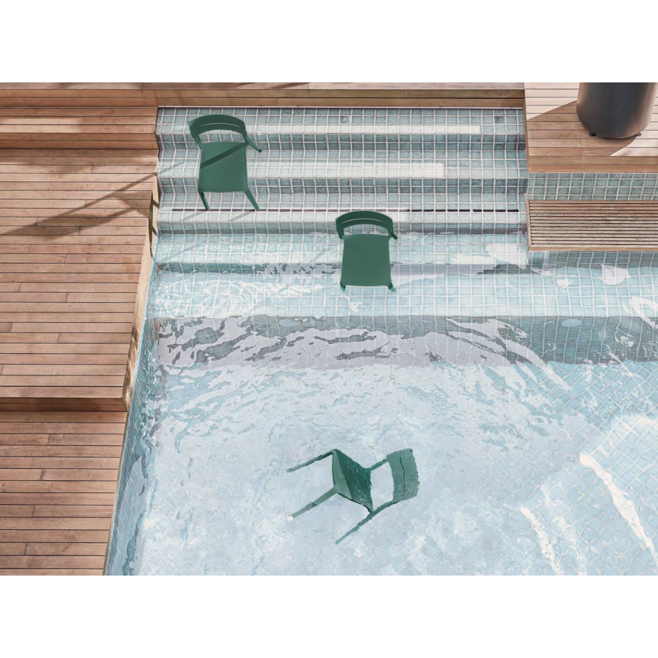 Rocket Green Chair by Bontempi