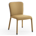 S1 R_TS metal chair covered in fabric or leather by Midj