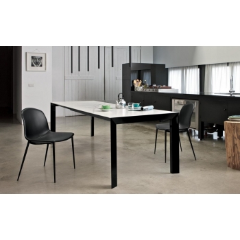 Seventy chair by Bontempi padded wooden or steel frame 