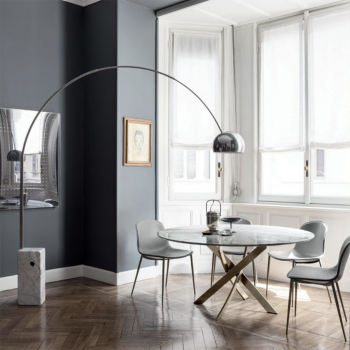 Seventy chair by Bontempi padded wooden or steel frame 