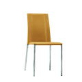 Silvy SB M CU chair in metal and leather by Midj
