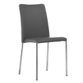 Silvy SB M TS metal chair covered in fabric or leather by Midj